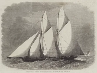 Die Cambria, Gewinner des Internationalen Yacht-Rennens